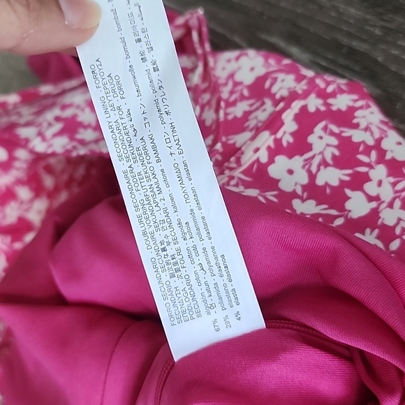 NEW! ZARA Barbie Pink Floral Print Corset Style Bodysuit XS - Picture 10 of 13